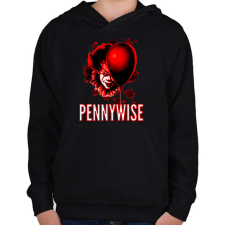 PRINTFASHION PENNYWISE 3 - Gyerek kapucnis pulóver - Fekete gyerek pulóver, kardigán
