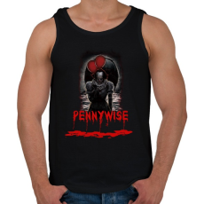 PRINTFASHION pennywise-bloody - Férfi atléta - Fekete