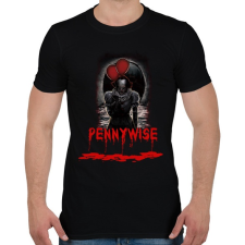 PRINTFASHION pennywise-bloody - Férfi póló - Fekete férfi póló