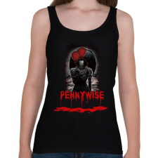 PRINTFASHION pennywise-bloody - Női atléta - Fekete női trikó
