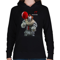 PRINTFASHION pennywise - Női kapucnis pulóver - Fekete