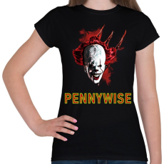 PRINTFASHION PENNYWISE - Női póló - Fekete