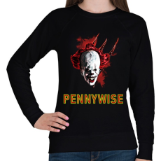 PRINTFASHION PENNYWISE - Női pulóver - Fekete