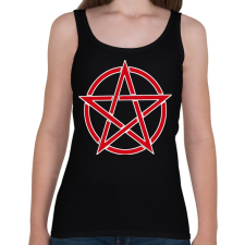 PRINTFASHION pentagram - Női atléta - Fekete női trikó