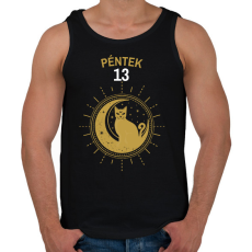 PRINTFASHION PÉNTEK 13 - Férfi atléta - Fekete