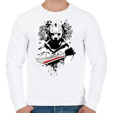 PRINTFASHION Péntek 13. - Jason Vorhees - Férfi pulóver - Fehér férfi pulóver, kardigán