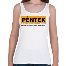 PRINTFASHION Péntek - Pálinka - Női atléta - Fehér