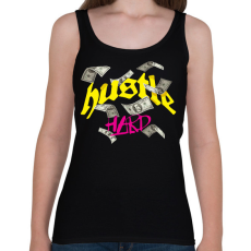 PRINTFASHION Pénz Pénz Pénz - Női atléta - Fekete