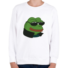 PRINTFASHION PepeCool - Gyerek pulóver - Fehér