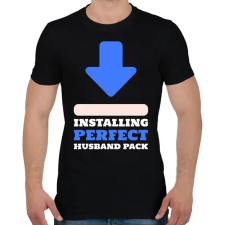 PRINTFASHION PERFECT HUSBAND PACK - Férfi póló - Fekete férfi póló