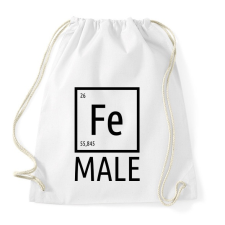 PRINTFASHION Periodic Ironman Női  Fekete - Sportzsák, Tornazsák - Fehér tornazsák