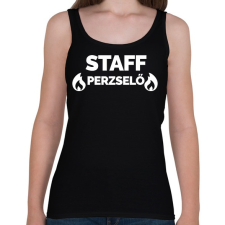 PRINTFASHION Perzselő Staff - Női atléta - Fekete női trikó