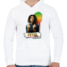 PRINTFASHION Peter Tosh - reggae - Férfi kapucnis pulóver - Fehér