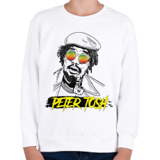PRINTFASHION Peter Tosh - Reggae - Gyerek pulóver - Fehér