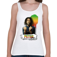 PRINTFASHION Peter Tosh - reggae - Női atléta - Fehér női trikó