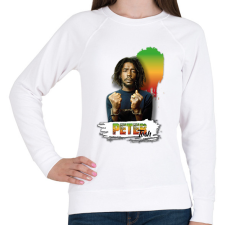 PRINTFASHION Peter Tosh - reggae - Női pulóver - Fehér női pulóver, kardigán