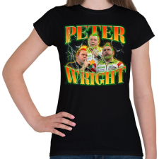 PRINTFASHION Peter Wright - darts - Női póló - Fekete női póló