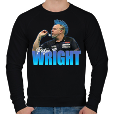 PRINTFASHION Peter Wright - Férfi pulóver - Fekete