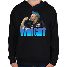 PRINTFASHION Peter Wright - Gyerek kapucnis pulóver - Fekete gyerek pulóver, kardigán