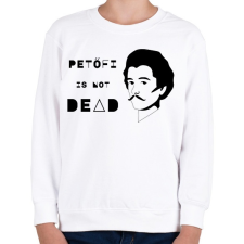 PRINTFASHION Petőfi nem halott - Gyerek pulóver - Fehér gyerek pulóver, kardigán