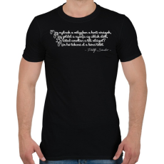 PRINTFASHION Petőfi Sándor - Szeptember végén - Férfi póló - Fekete