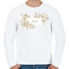 PRINTFASHION Petra - Férfi pulóver - Fehér