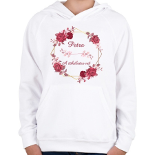 PRINTFASHION Petra - Gyerek kapucnis pulóver - Fehér gyerek pulóver, kardigán