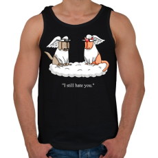 PRINTFASHION Pets heaven  - Férfi atléta - Fekete