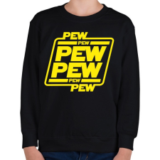 PRINTFASHION Pew pew pew - Gyerek pulóver - Fekete gyerek pulóver, kardigán