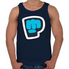 PRINTFASHION PewDiePie - Férfi atléta - Sötétkék