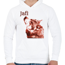 PRINTFASHION PHE6 - Férfi kapucnis pulóver - Fehér férfi pulóver, kardigán