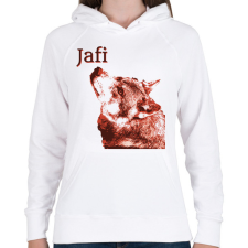 PRINTFASHION PHE6 - Női kapucnis pulóver - Fehér női pulóver, kardigán