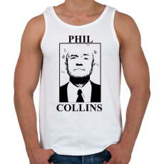 PRINTFASHION Phil Collins - Férfi atléta - Fehér