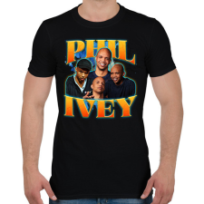 PRINTFASHION Phil Ivey - póker - Férfi póló - Fekete férfi póló