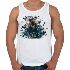 PRINTFASHION photographer-desintegrated2 - Férfi atléta - Fehér atléta, trikó