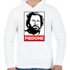 PRINTFASHION piedone - Férfi kapucnis pulóver - Fehér férfi pulóver, kardigán
