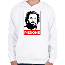 PRINTFASHION piedone - Gyerek kapucnis pulóver - Fehér gyerek pulóver, kardigán