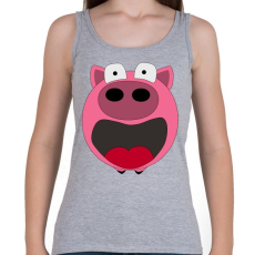 PRINTFASHION Pig - Női atléta - Sport szürke