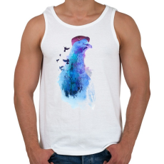 PRINTFASHION Pigeon of London - Férfi atléta - Fehér