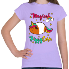 PRINTFASHION PiggyCorn - Női póló - Viola női póló