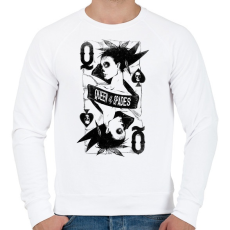 PRINTFASHION Pikk dáma - Férfi pulóver - Fehér