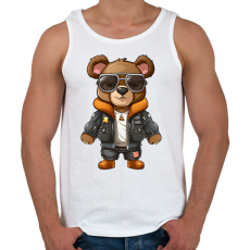 PRINTFASHION Pilóta maci - Férfi atléta - Fehér