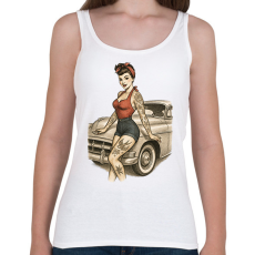 PRINTFASHION Pin up  - Női atléta - Fehér