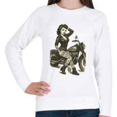 PRINTFASHION Pin up - Női pulóver - Fehér