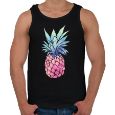 PRINTFASHION Pineapple - Férfi atléta - Fekete atléta, trikó