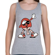 PRINTFASHION Ping pong dab - Női atléta - Sport szürke