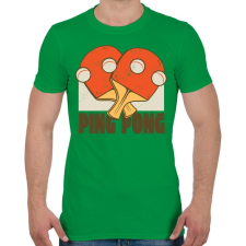 PRINTFASHION Ping Pong - Férfi póló - Zöld férfi póló