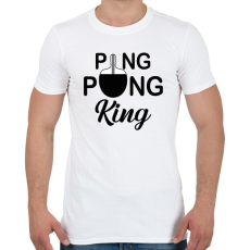 PRINTFASHION Ping Pong King - Férfi póló - Fehér