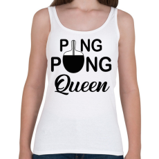 PRINTFASHION Ping Pong Queen - Női atléta - Fehér
