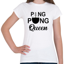 PRINTFASHION Ping Pong Queen - Női póló - Fehér női póló